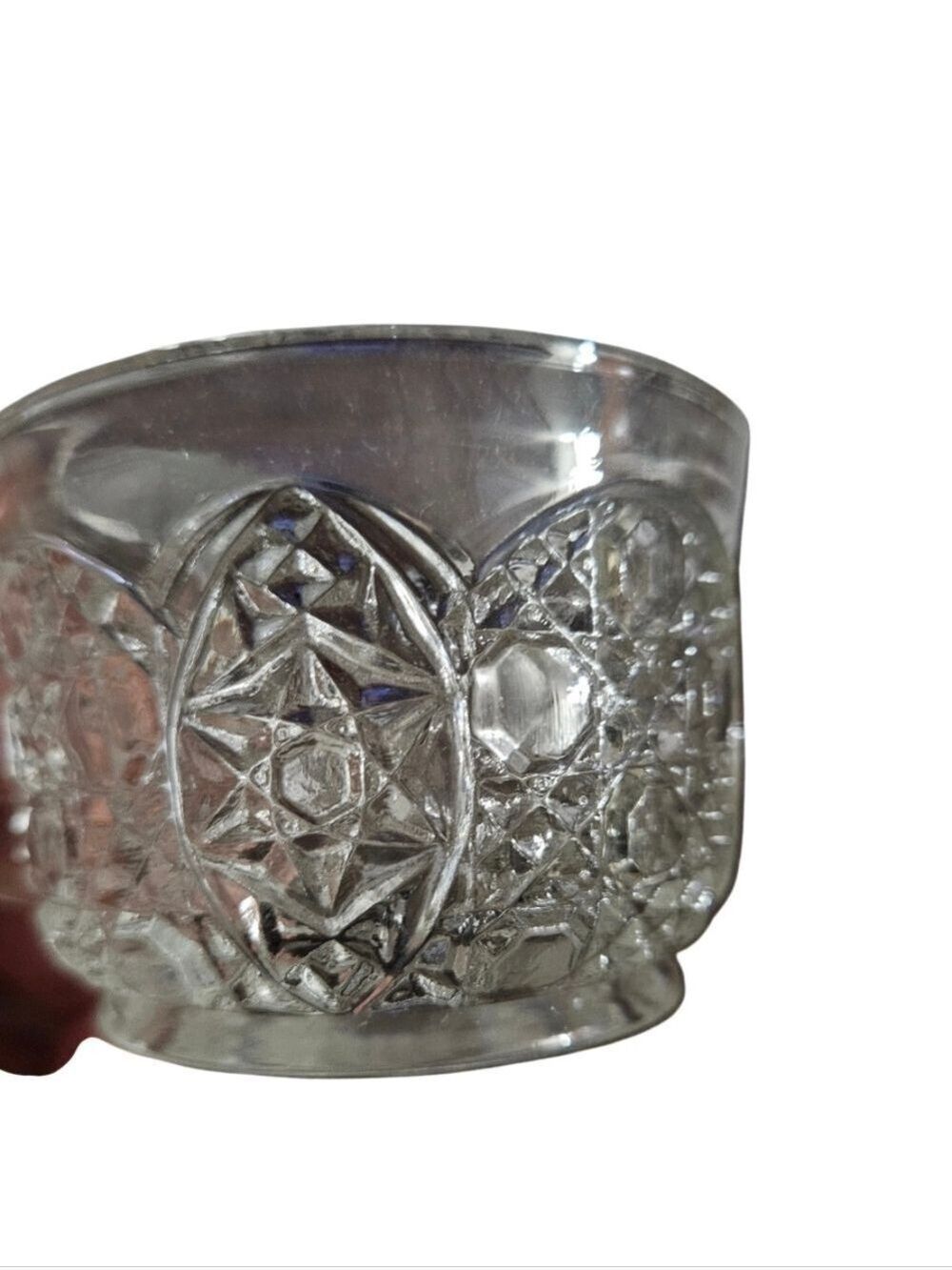 Vintage 1970s L.E. Smith Daisy & Button Punch Bowl Set – 20 Piece Clear Pressed - Picture 12 of 16